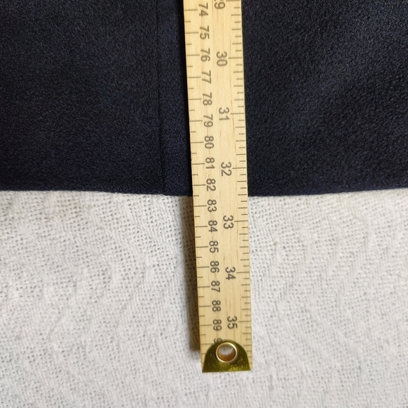 St.John Coat Collection by Marie Gray Pea Coat Black Cashmere Wool Blend size 16 - Picture 13 of 14